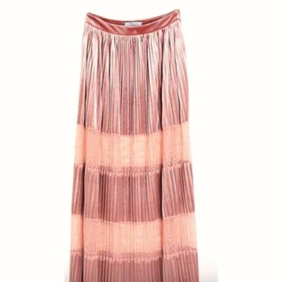 Blumarine Velvet and Lace blush pink maxi skirt size 6 - Picture 5 of 10